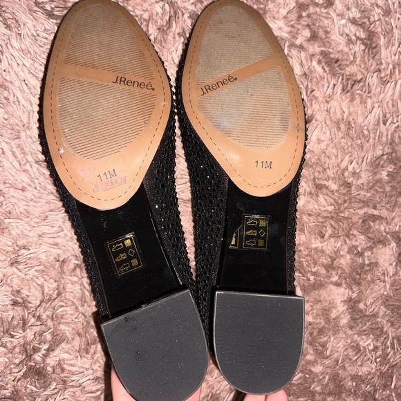 J.Renee Black block heels 11 wedding guest prom bridesmaid NWOT - Picture 9 of 10